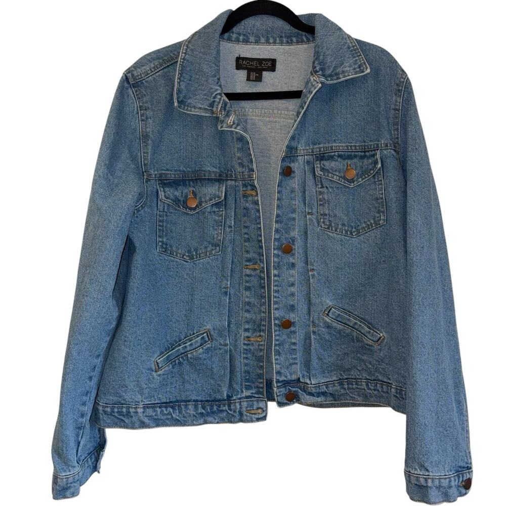 Rachel Zoe light denim jacket, size XL